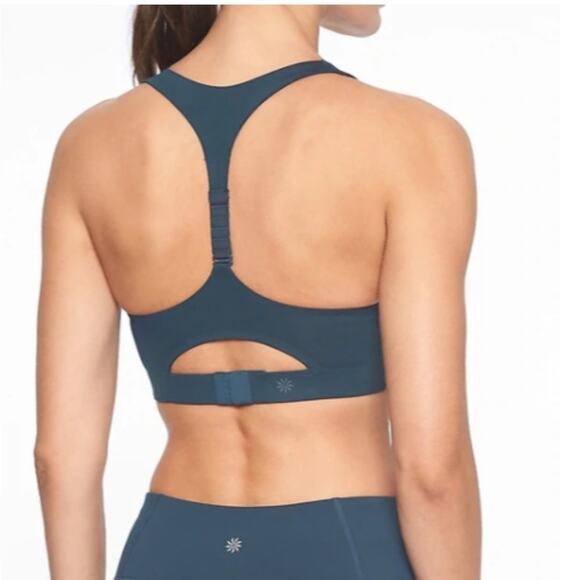Athleta Circuit Racerback Sports Bra in Black - Size S - Picture 2 of 7